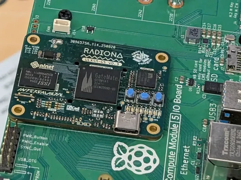 Heise.de Covers ULX5M-GS FPGA Module with GateMate Chip